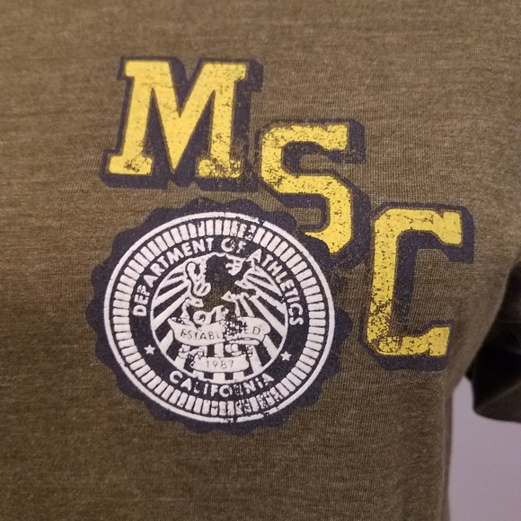 MOSSIMO ATHLETIC FIT ARMY GREEN TSHIRT. MEN'S SIZE SMALL, UNISEX SHIRT. - Picture 2 of 6